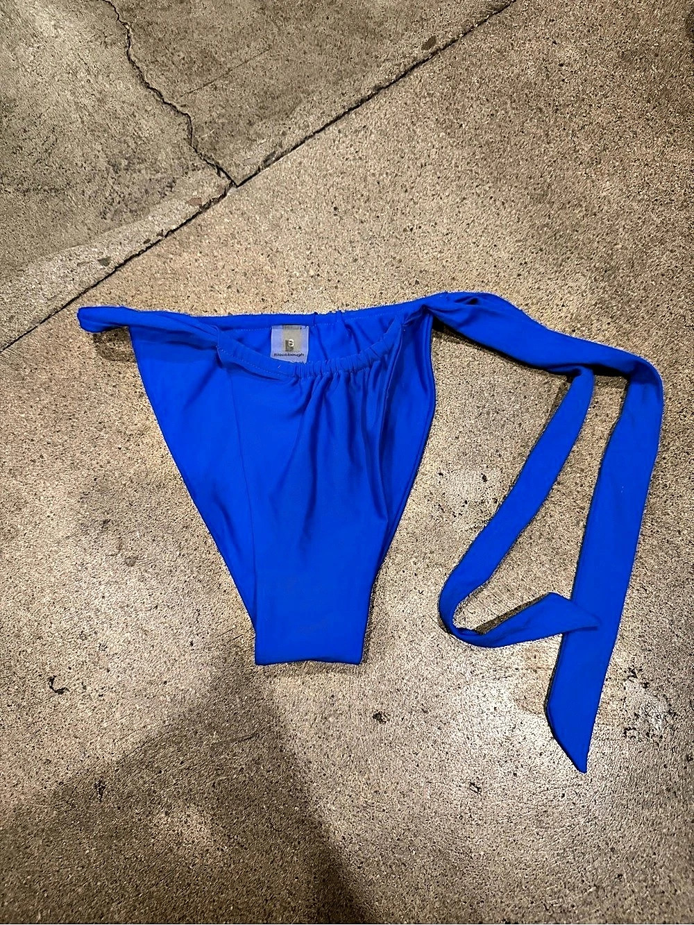 Blackbough Blue Tie-Side Bikini Bottom Size Small